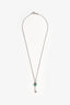 Tiffany & Co. Sterling Silver/Blue Enamel Mini Heart Key Pendant Necklace