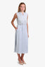 Vince Light Blue Sleeveless Midi Dress Size 4