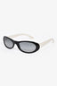 Pre-loved Chanel™ Black/White Quilted Leather Sunglasses