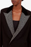 Saint Laurent Black Virgin Wool Embellished Crop Jacket Size 38
