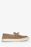 Hermès Taupe Suede 'Game' Slip On Sneakers Size 38.5