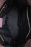 Burberry Purple Grained Leather Tote Bag With Strap