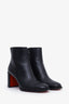 Christian Louboutin Black Leather Block Heel Adoxa 70 Ankle Boots Size 39