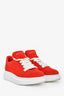 Alexander McQueen Red Knitted Oversized Sneakers Size 37.5