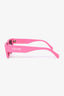 Celine Pink Acetate Rectangular Frame Sunglasses