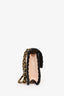 Pre-loved Chanel™ 2022 Light Pink/Black Leather My Own Frame Mini Flap Bag