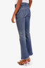 Celine Blue Cotton Flared Leg Jeans Size 26