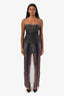 The Row Brown/Purple Tulle Panelled Midi Skirt Size 36