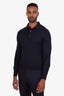 Tom Ford Navy Cashmere Silk Button Polo Top Size 48 Mens