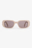 Prada Beige Rectangular Sunglasses
