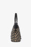 Christian Dior 2006 Canvas Leather Blue Oblique 'Trotter' Bag