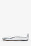 Jimmy Choo Silver Square Toe Ballet Flats Size 39.5