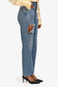Agolde Blue Light Wash Ripped Thigh Jeans Size 24