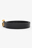 Gucci Black Leather GG Marmont Belt Size 95