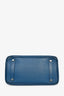Hermès 2003 Clemence Leather Bleu de Galice Birkin 35