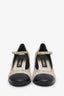 Escarpins Mary Jane Chanel™ d’occasion à paillettes dorées et noires, taille 36,5