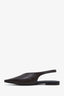 Brunello Cucinelli Brown Leather Slingback Flats Size 38.5