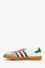Gucci x Adidas White Gazelle Sneakers Size 45 Mens