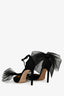 Jimmy Choo Black 'Averly 100' Bow Heels Size 37.5