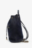 Pre-loved Chanel™ 2019 Blue & Metallic Canvas Deauville Backpack