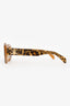 Celine Brown Acetate Cheetah Print Sunglasses