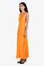 Frame Orange Silk Lace Front Dress Size S
