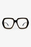 Gucci Black/Gold Interlocking G Logo Square Sunglasses
