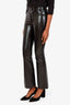 Citizens of Humanity Black Recycled Leather Lilah Pants Size 23