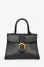 Delvaux Black Leather 'Brillant' MM Top Handle