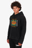 Gucci Black Logo Printed Oversized Hoodie Size XL Mens