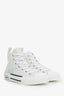 Christian Dior White Oblique B23 High Top Sneakers Size 40