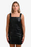 Maje Black Square Neck Sleeveless Mini Dress Size 2