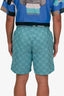 Louis Vuitton FW24 Blue Green Checkerboard Shorts Size XL Mens