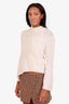 Vivetta Cream Cableknit Asymmetrical Sweater Size XS