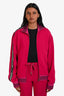 Dolce & Gabbana Pink Side Panel Logo Track Jacket Size 40