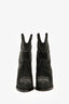 Raye Black Suede Printed Western Ankle Boots Size 6.5