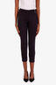 Brunello Cucinelli Black Virgin Wool Straight Leg Pants Size 36