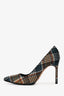 Manolo Blahnik Multi-Check Tweed Heels Size 38.5