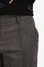 Etro Vintage Grey Tweed Wool Trousers Size 46