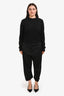 DSQUARED2 Black Cuffed Cropped Trousers Size 44