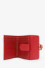Gucci Red Interlocking G Leather French Wallet