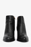 Alexander Wang Black Leather Rose Gold Heeled Ankle Boots Size 38.5
