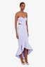 Elle Zeitoune Purple 'Kandance' Maxi Dress Size L