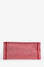 Christian Dior Red Canvas Dior Amour Polka Dot Medium Book Tote