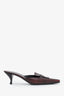 Prada Burgundy Leather Pointed Toe Heels Size 39
