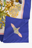 Hermès Blue Multicolour 'Regina' Silk Scarf 90