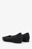 Christian Dior Black Striped Charm Ballet Flats Size 35
