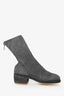 Guidi Grey Suede Stag Reverse Ankle Boots Size 36