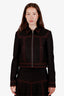 Gucci Black/Red Contrast Stitch 'Hollywood Babylon' Sequin Jacket Size 40