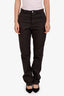 Hermès Green Cotton Straight Leg Pants Size 40